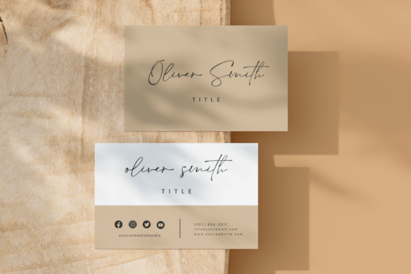 Boho Business Card Template for Creative Entrepreneurs