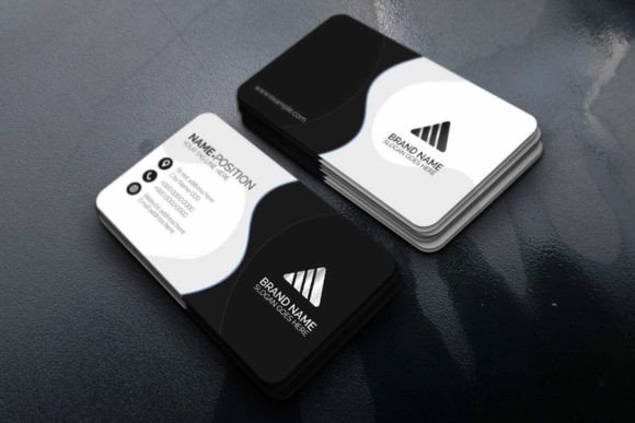 Dark and White Business Card Template: Elevate Your Professional Identity
