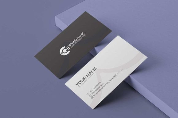 Dark Printable Business Card Template Evaluation