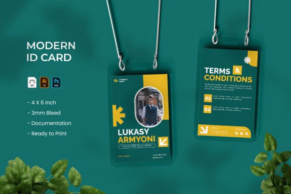 Modern Green - ID Card for Fresh Business Identity
