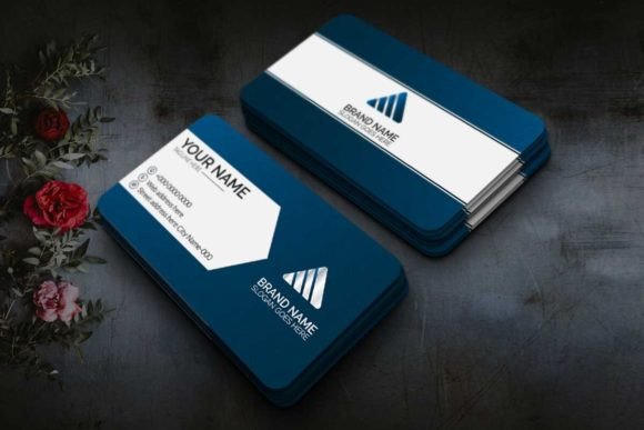 Premium Blue Business Card: Elevate Your Professional Identity with a Sophisticated Design